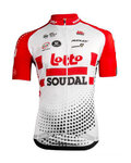 Tricou de ciclism cu mânecă scurtă - LOTTO SOUDAL 2019 - roșu/alb