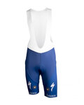 Pantaloni scurți de ciclism cu bretele - QUICKSTEP 2019 ESL - albastru