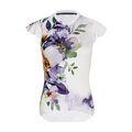 RIVANELLE Tricou de ciclism cu mânecă scurtă - MISS FLOWERY - alb/multicolor