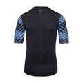 GORE Tricou de ciclism cu mânecă scurtă - SWIFTRIDE OPTICAL - negru/albastru