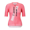 SCOTT Tricou de ciclism cu mânecă scurtă - RC PRO W - roz/alb