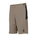 SCOTT Pantaloni scurți de ciclism fără bretele - VERTIC LT W/PAD - bej/negru