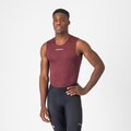 CASTELLI Tricou de ciclism fără mâneci - PRO MESH 2.0 - bordo