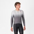 CASTELLI Tricou de ciclism cu mânecă lungă de vară - UPF LONG - argintiu/gri