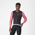 CASTELLI Tricou de ciclism cu mânecă lungă de vară - CORRETTO LS - negru/roz
