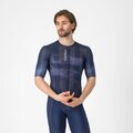 CASTELLI Tricou de ciclism cu mânecă scurtă - CLIMBER'S A/C - albastru