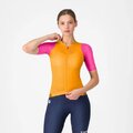 CASTELLI Tricou de ciclism cu mânecă scurtă - CORRETTO W - portocaliu/roz