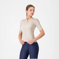 CASTELLI Tricou de ciclism cu mânecă scurtă - ESPRESSO 2 W - fildeş