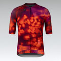 GOBIK Tricou de ciclism cu mânecă scurtă - CX SOLID - roșu/bordo/roz