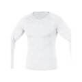 GORE Tricou de ciclism cu mânecă lungă - BASE LAYER - alb