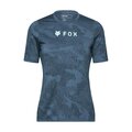FOX Tricou de ciclism cu mânecă scurtă - W RANGER - albastru