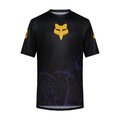 FOX Tricou de ciclism cu mânecă scurtă - RANGER IMAGE PRINT SS - negru/mov