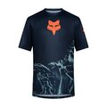 FOX Tricou de ciclism cu mânecă scurtă - RANGER IMAGE PRINT SS - albastru