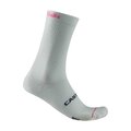 CASTELLI Șosete clasice de ciclism - GIRO LOGO 18 - alb