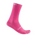 CASTELLI Șosete clasice de ciclism - GIRO LOGO 18 - roz