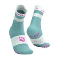 COMPRESSPORT Șosete clasice de ciclism - PRO RACING SOCKS V4.0 RUN - turcoaz