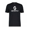 SCOTT Tricou de ciclism cu mânecă scurtă - ICON SS - negru/alb