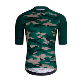 HOLOKOLO Tricoul și pantaloni scurți de ciclism - CAMOTRAIL - mov/verde