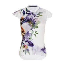 RIVANELLE Tricoul și pantaloni scurți de ciclism - MISS FLOWERY - bej/alb/multicolor