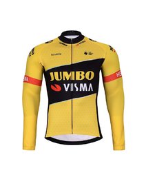 BONAVELO Tricou și pantaloni de iarnă de ciclism - JUMBO-VISMA 2024 WNT - galben/negru