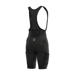 ALÉ Pantaloni scurți de ciclism cu bretele - OFF-ROAD GRAVEL STONES CARGO - negru