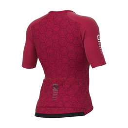 ALÉ Tricou de ciclism cu mânecă scurtă - R-EV1  VELOCITY LADY - bordo
