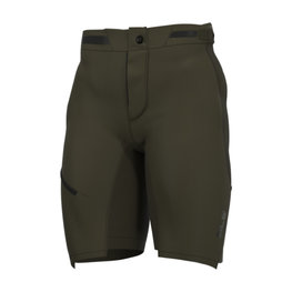 ALÉ Pantaloni scurți de ciclism fără bretele - OFF ROAD - GRAVEL OVERLAND - verde