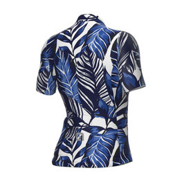 ALÉ Tricou de ciclism cu mânecă scurtă - LEAF PR-S - albastru