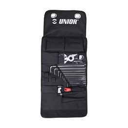 UNIOR set de unelte - TOOL ROLL SET - argintiu/negru