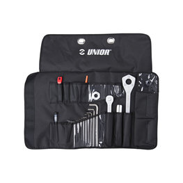 UNIOR set de unelte - PRO TOOL ROLL SET - negru/argintiu