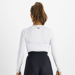 SPORTFUL Tricou de ciclism cu mânecă lungă - LIGHT - alb