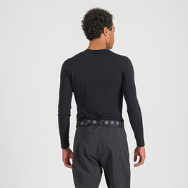 SPORTFUL Tricou de ciclism cu mânecă lungă - MERINO LS - negru