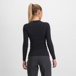 SPORTFUL Tricou de ciclism cu mânecă lungă - MERINO - negru