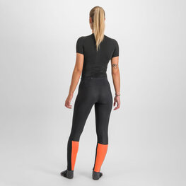 SPORTFUL colanți - CARDIO TECH PROTECTED W - negru/portocaliu