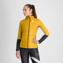 SPORTFUL Jachetă rezistentă la vânt de ciclism - CARDIO W - galben/negru