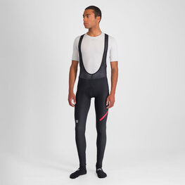 SPORTFUL Pantaloni de ciclism lungi cu bretele - FIANDRE NO RAIN - negru