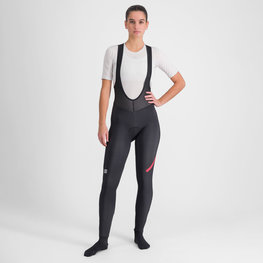SPORTFUL Pantaloni de ciclism lungi cu bretele - FIANDRE NO RAIN - negru