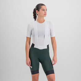 SPORTFUL Pantaloni scurți de ciclism cu bretele - SUPERGIARA W - verde