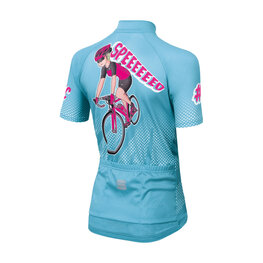 SPORTFUL Tricou de ciclism cu mânecă scurtă - SUPER GIRL - albastru