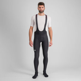 SPORTFUL Pantaloni de ciclism lungi cu bretele - CLASSIC - negru/roșu