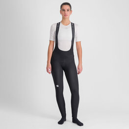 SPORTFUL Pantaloni de ciclism lungi cu bretele - BODYFIT CLASSIC - negru