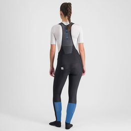 SPORTFUL Pantaloni de ciclism lungi cu bretele - CLASSIC - negru/albastru
