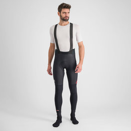 SPORTFUL Pantaloni de ciclism lungi cu bretele - FIANDRE - negru