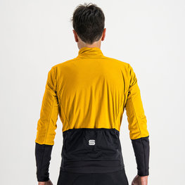 SPORTFUL Jachetă rezistentă la vânt de ciclism - TOTAL COMFORT - galben/negru