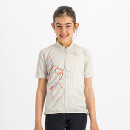 SPORTFUL Tricou de ciclism cu mânecă scurtă - CHECKMATE - alb