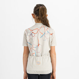 SPORTFUL Tricou de ciclism cu mânecă scurtă - CHECKMATE - alb