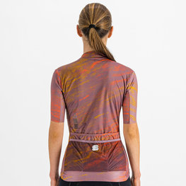 SPORTFUL Tricou de ciclism cu mânecă scurtă - CLIFF SUPERGIARA - mov/portocaliu