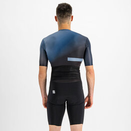 SPORTFUL Salopetă de ciclism - BOMBER - negru/albastru