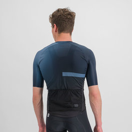 SPORTFUL Tricou de ciclism cu mânecă scurtă - BOMBER - negru/albastru