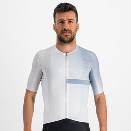 SPORTFUL Tricou de ciclism cu mânecă scurtă - BOMBER - alb/gri